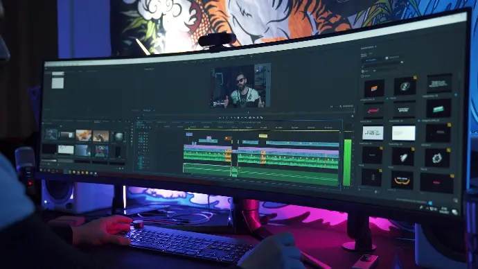 black flat screen computer monitor